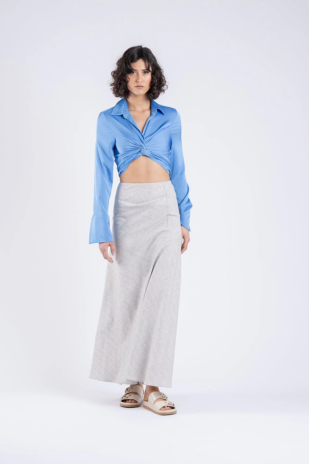 LANA WRAP IN AZZURE - Image 4