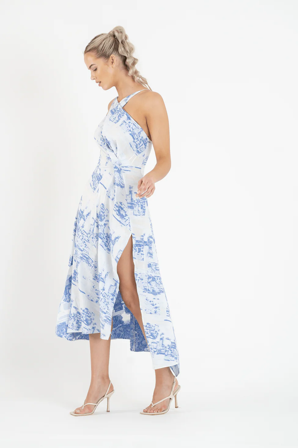 LAYLA MIDI IN AURORA PRINT - Image 5