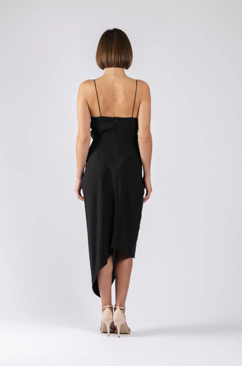 LE LUXE MIDI IN BLACK TEXTURE - Image 3