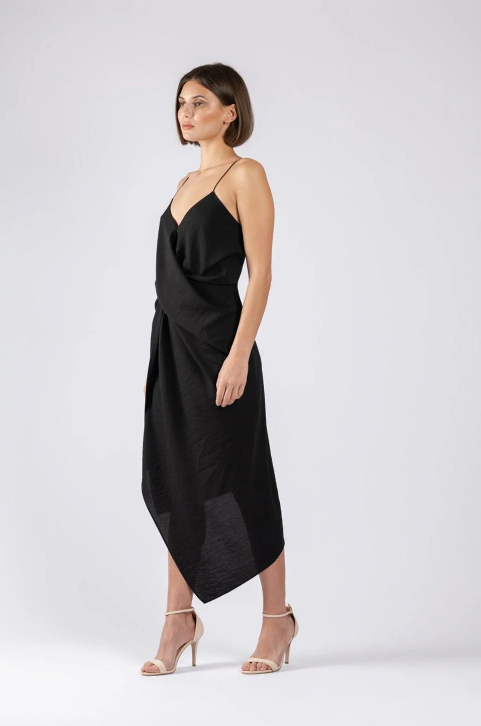 LE LUXE MIDI IN BLACK TEXTURE - Image 4