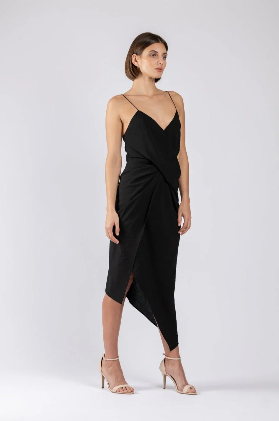 LE LUXE MIDI IN BLACK TEXTURE - Image 5