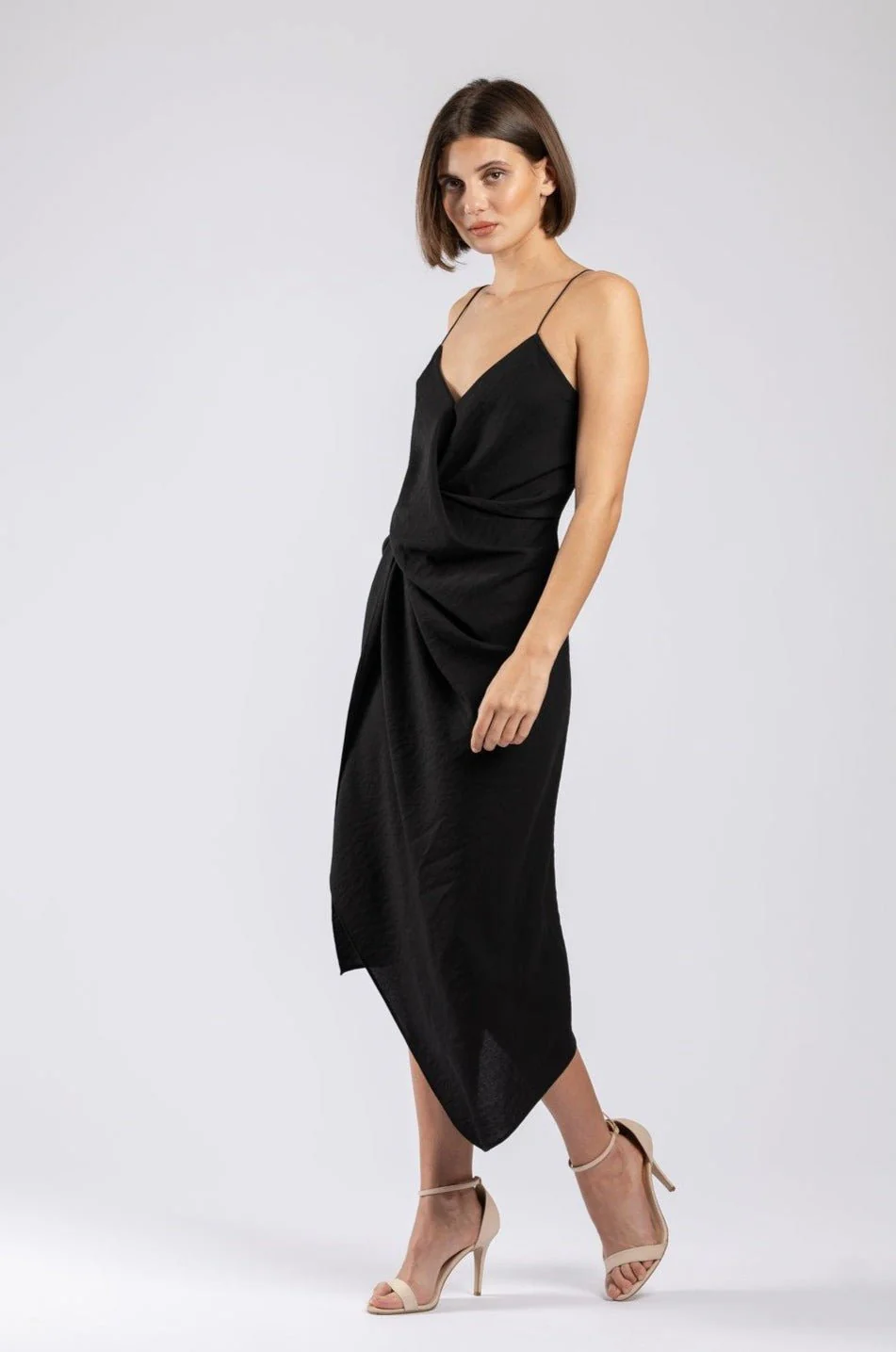 LE LUXE MIDI IN BLACK TEXTURE - Image 6