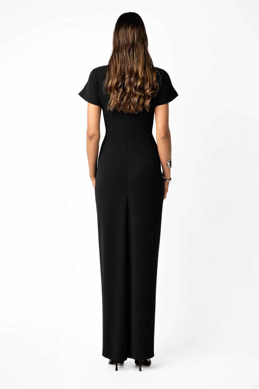 LUCENT MAXI –  BLACK CREPE - Image 3