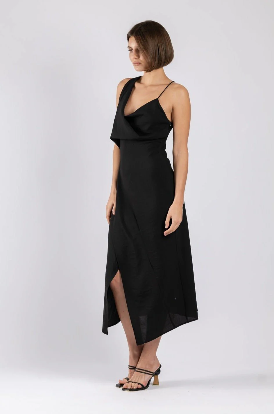 MUSE DRESS IN BLACK TEXTURE - Image 2