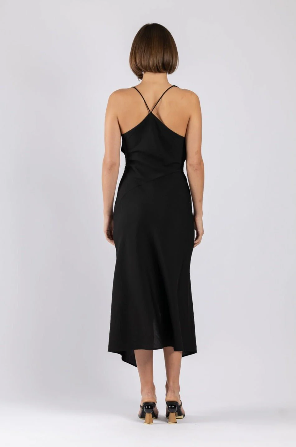 MUSE DRESS IN BLACK TEXTURE - Image 3