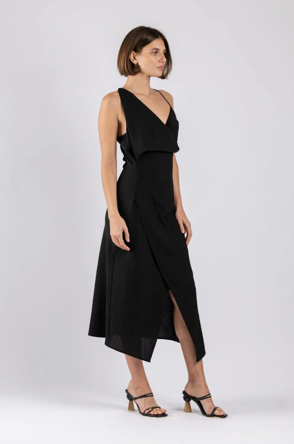 MUSE DRESS IN BLACK TEXTURE - Image 5