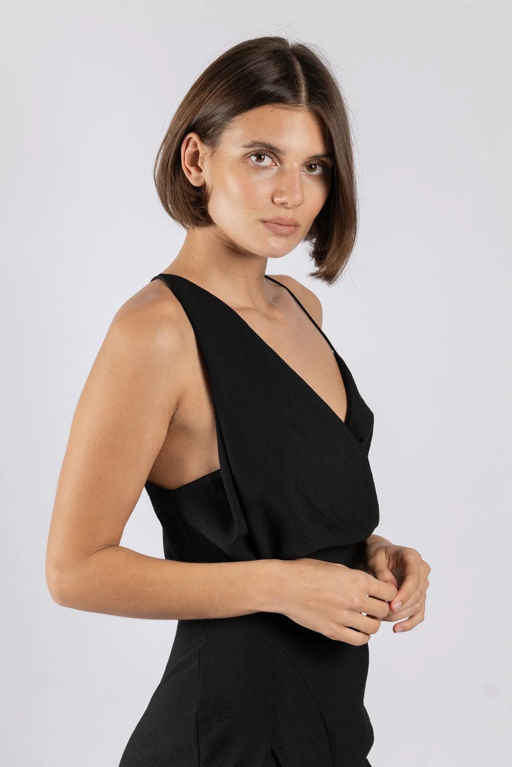 MUSE DRESS IN BLACK TEXTURE - Image 6