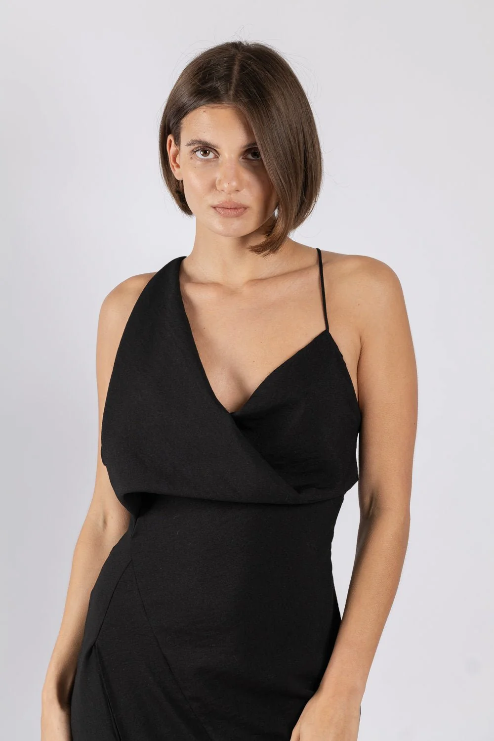 MUSE DRESS IN BLACK TEXTURE - Image 7