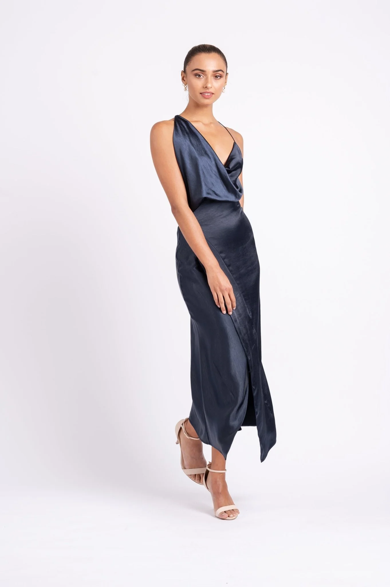 MUSE DRESS IN NAVY - Image 2