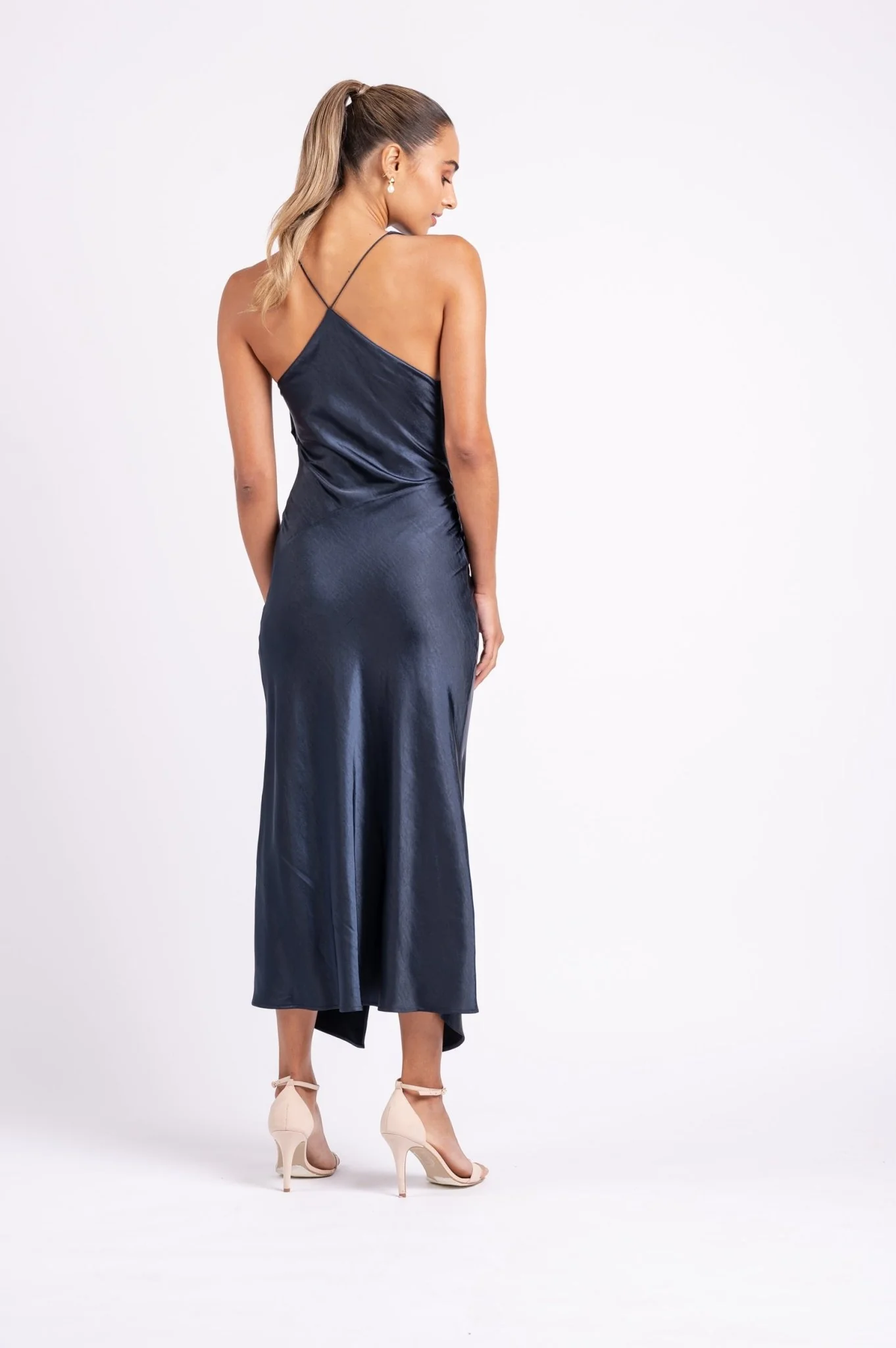 MUSE DRESS IN NAVY - Image 3