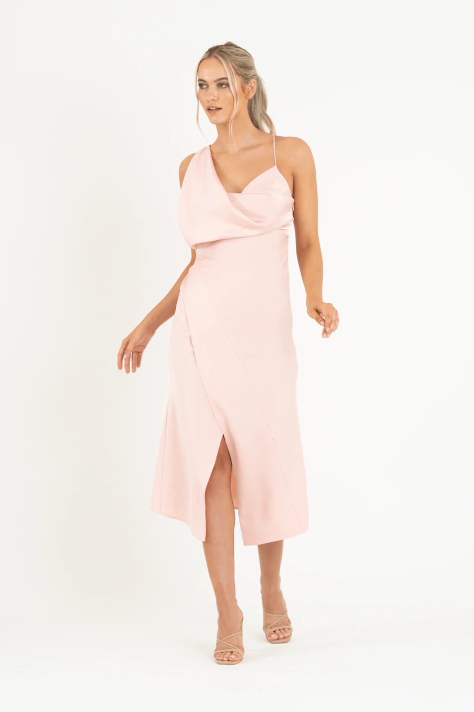 MUSE DRESS IN SLEEK BLUSH - Image 2