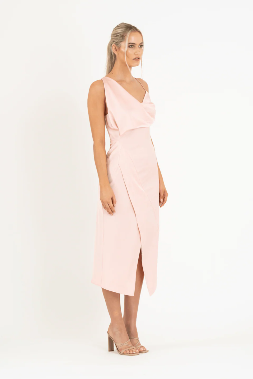 MUSE DRESS IN SLEEK BLUSH - Image 3