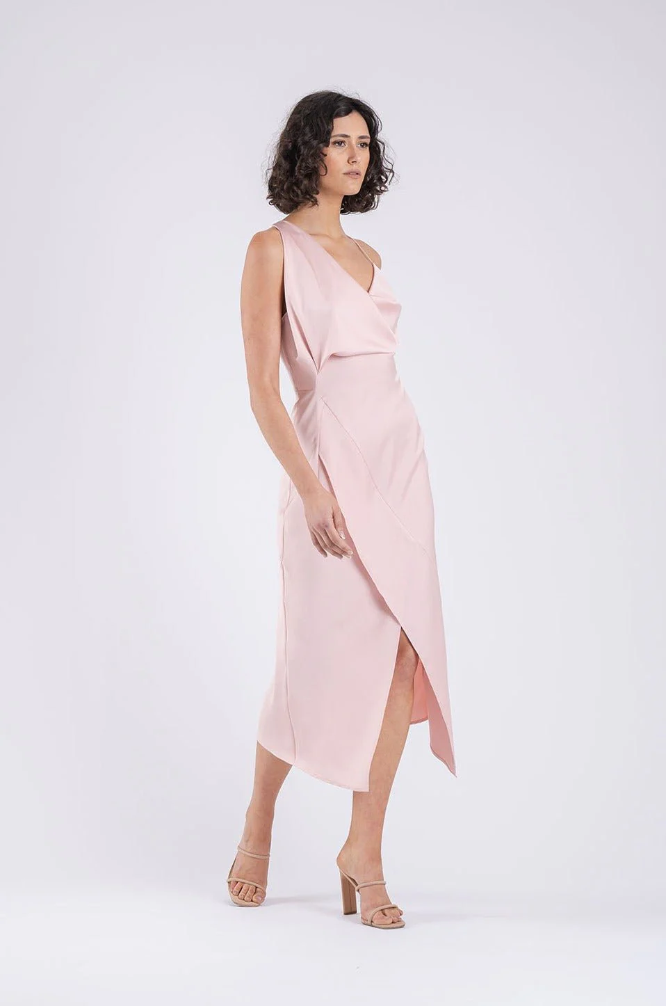 MUSE DRESS IN SLEEK BLUSH - Image 3
