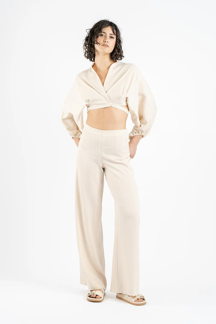 PARIS PANT IN SHELL STRIPE - Image 4