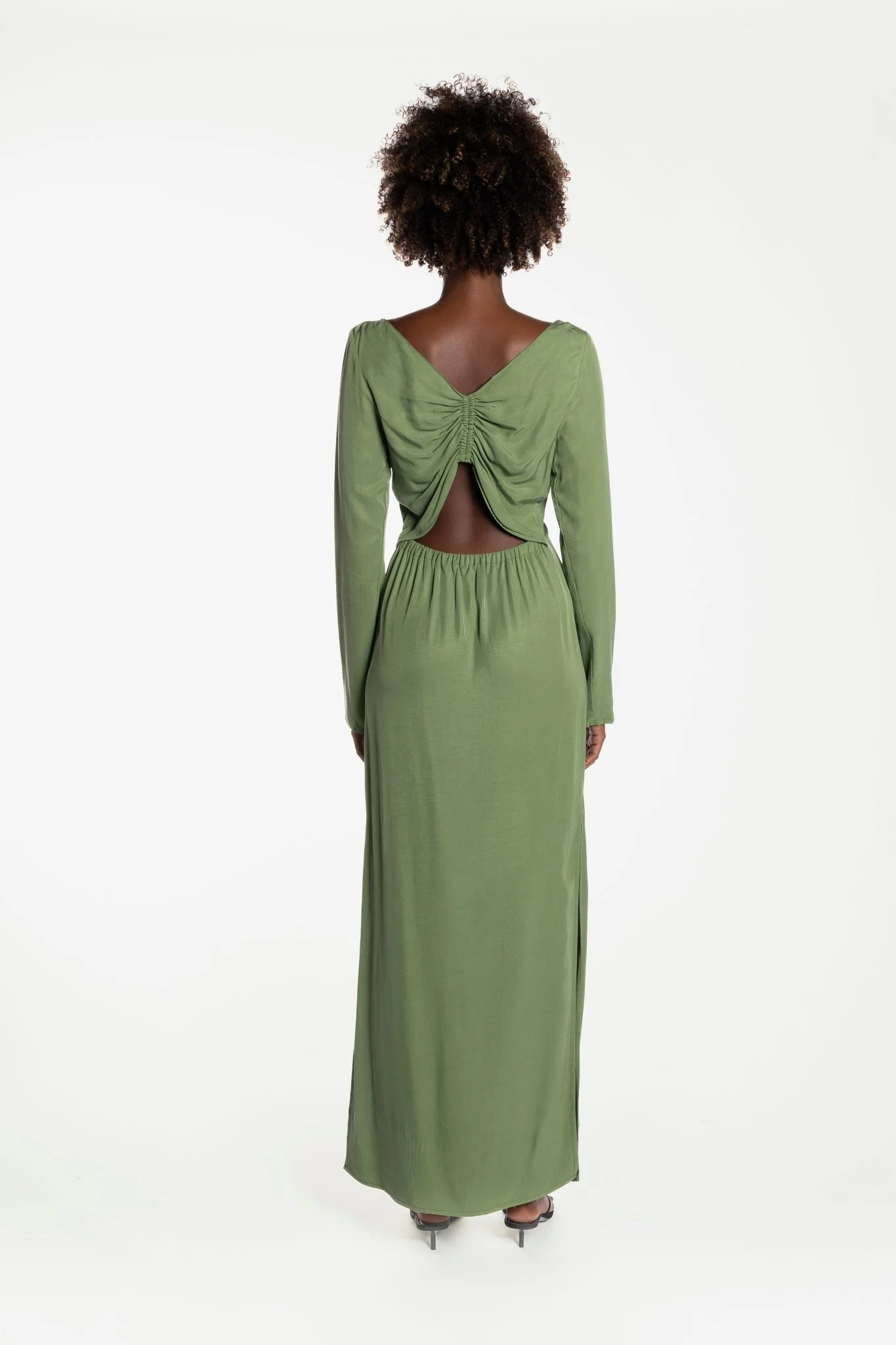 PEGGY GOWN - BAMBOO GREEN - Image 3