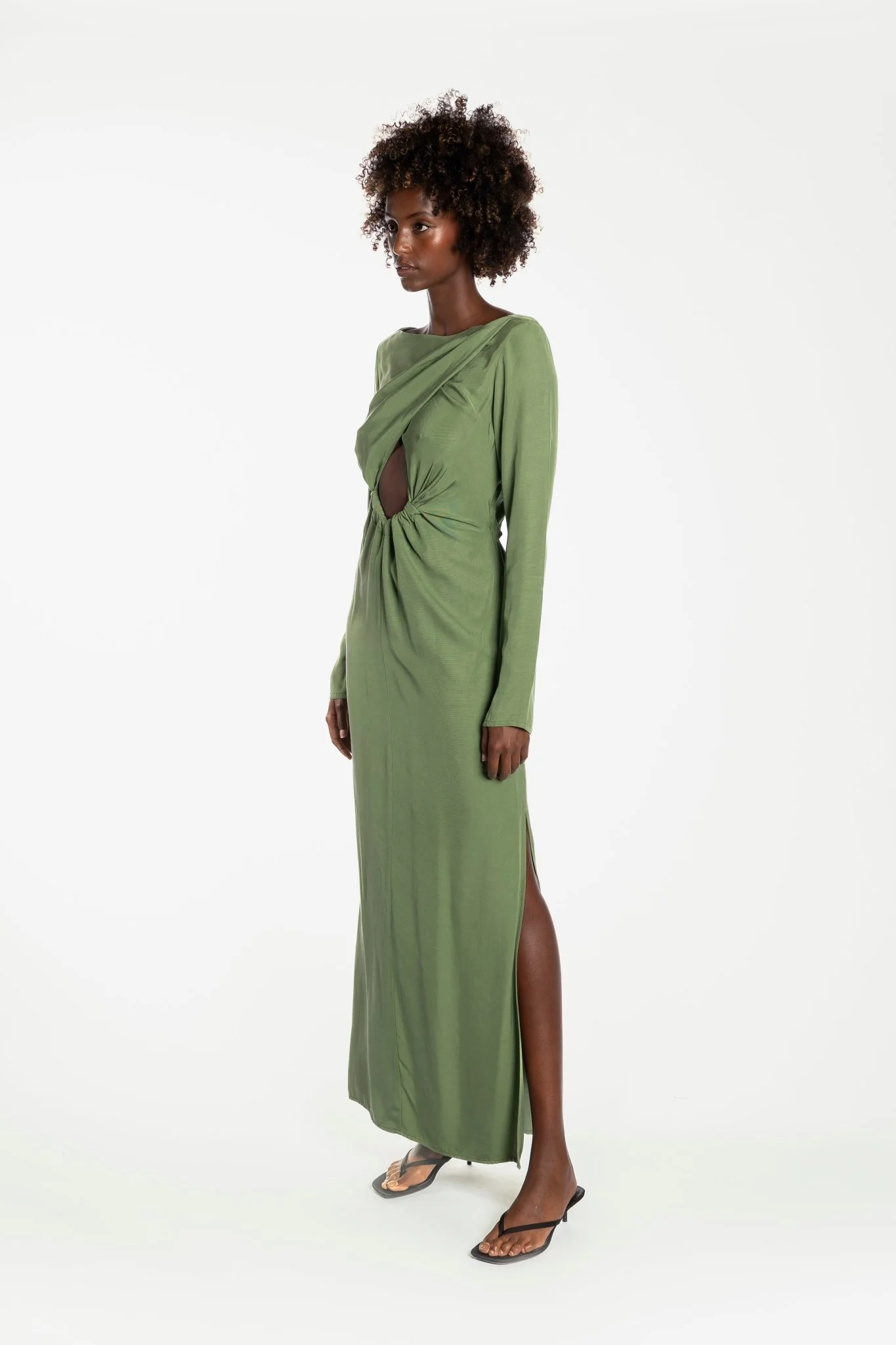 PEGGY GOWN - BAMBOO GREEN - Image 4