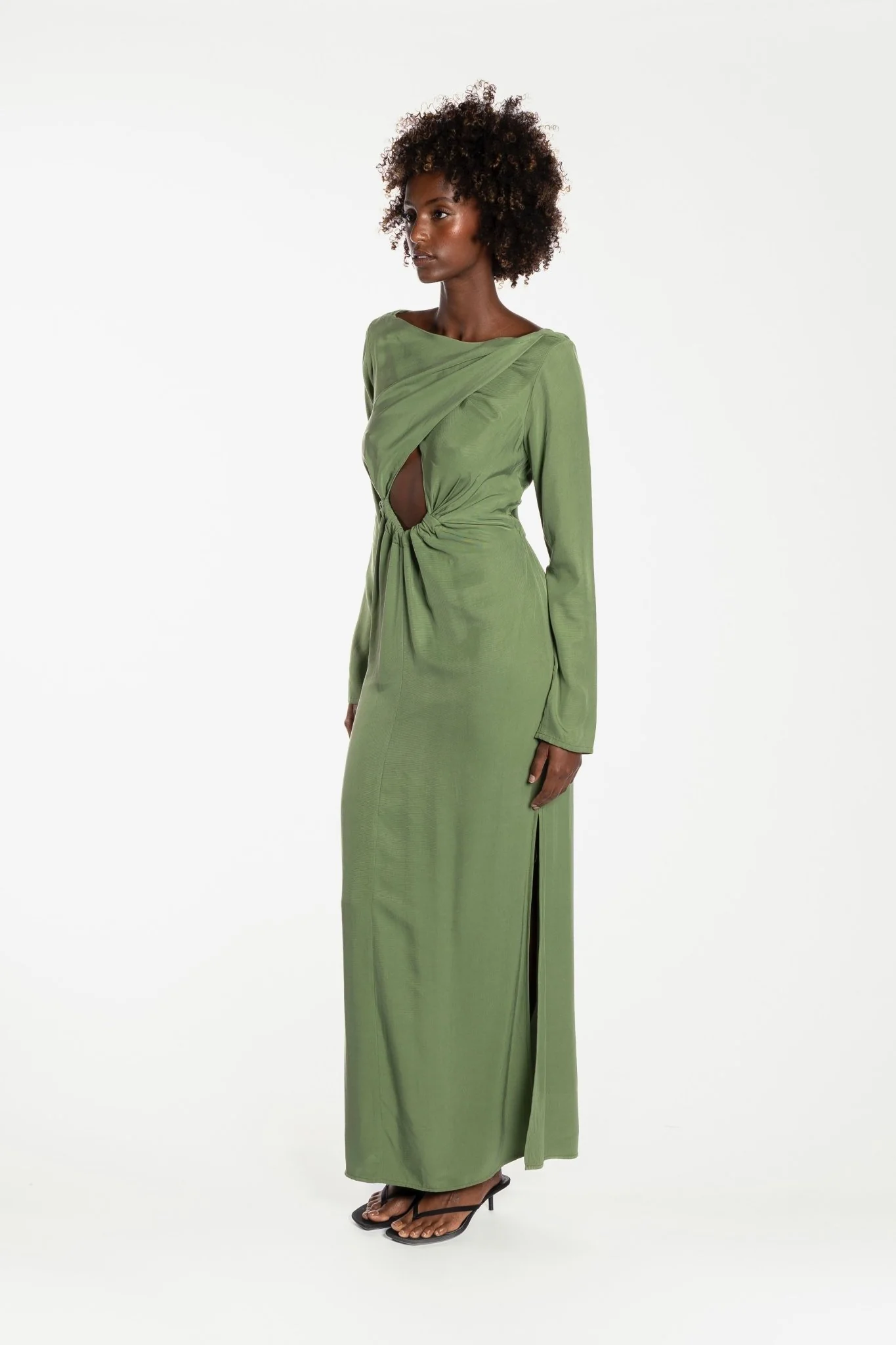 PEGGY GOWN - BAMBOO GREEN - Image 6