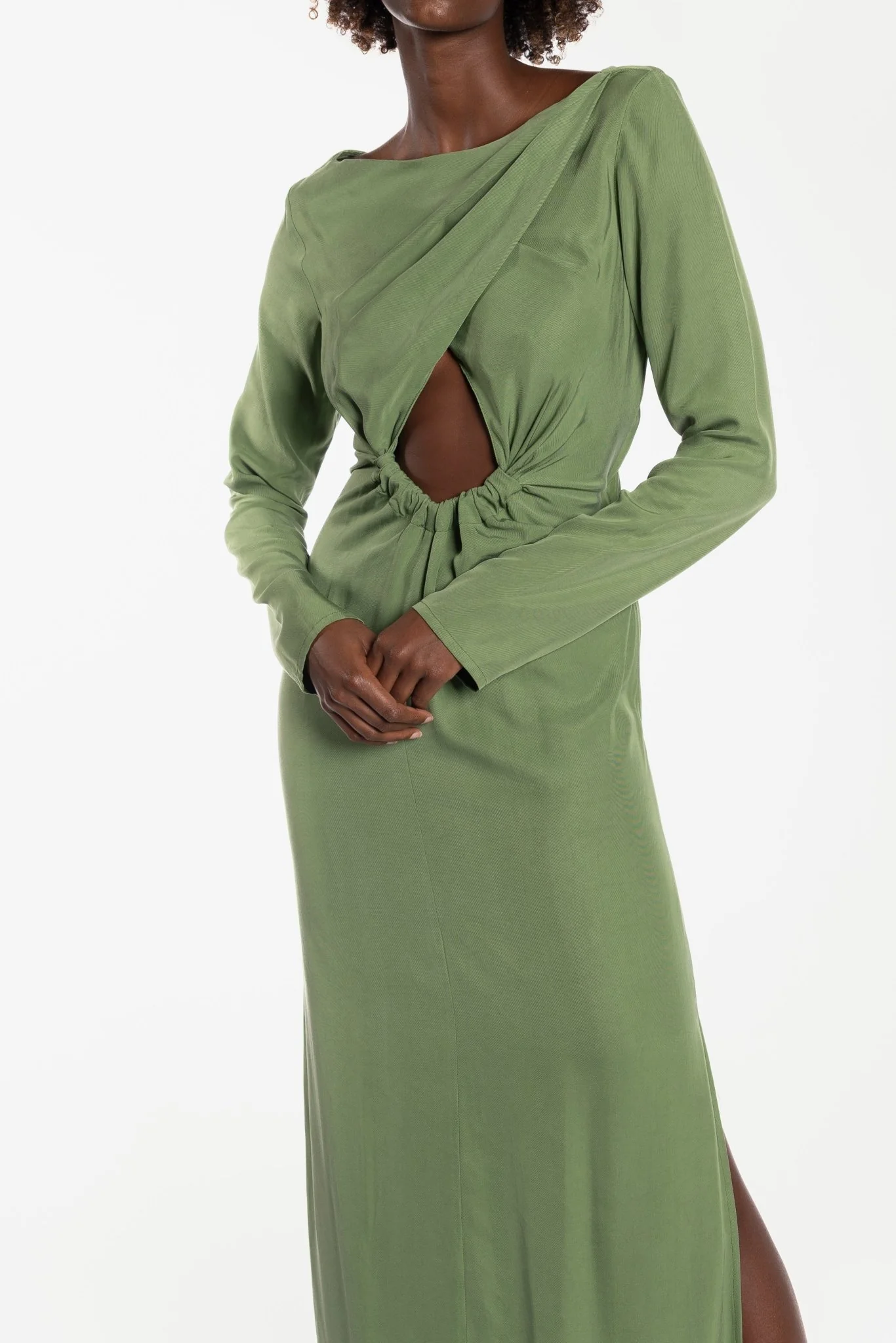 PEGGY GOWN - BAMBOO GREEN - Image 8