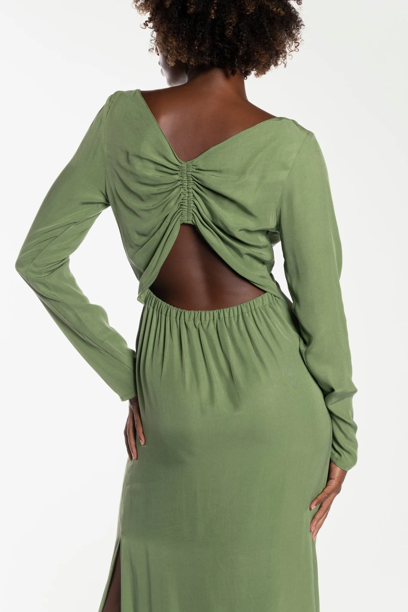 PEGGY GOWN - BAMBOO GREEN - Image 9