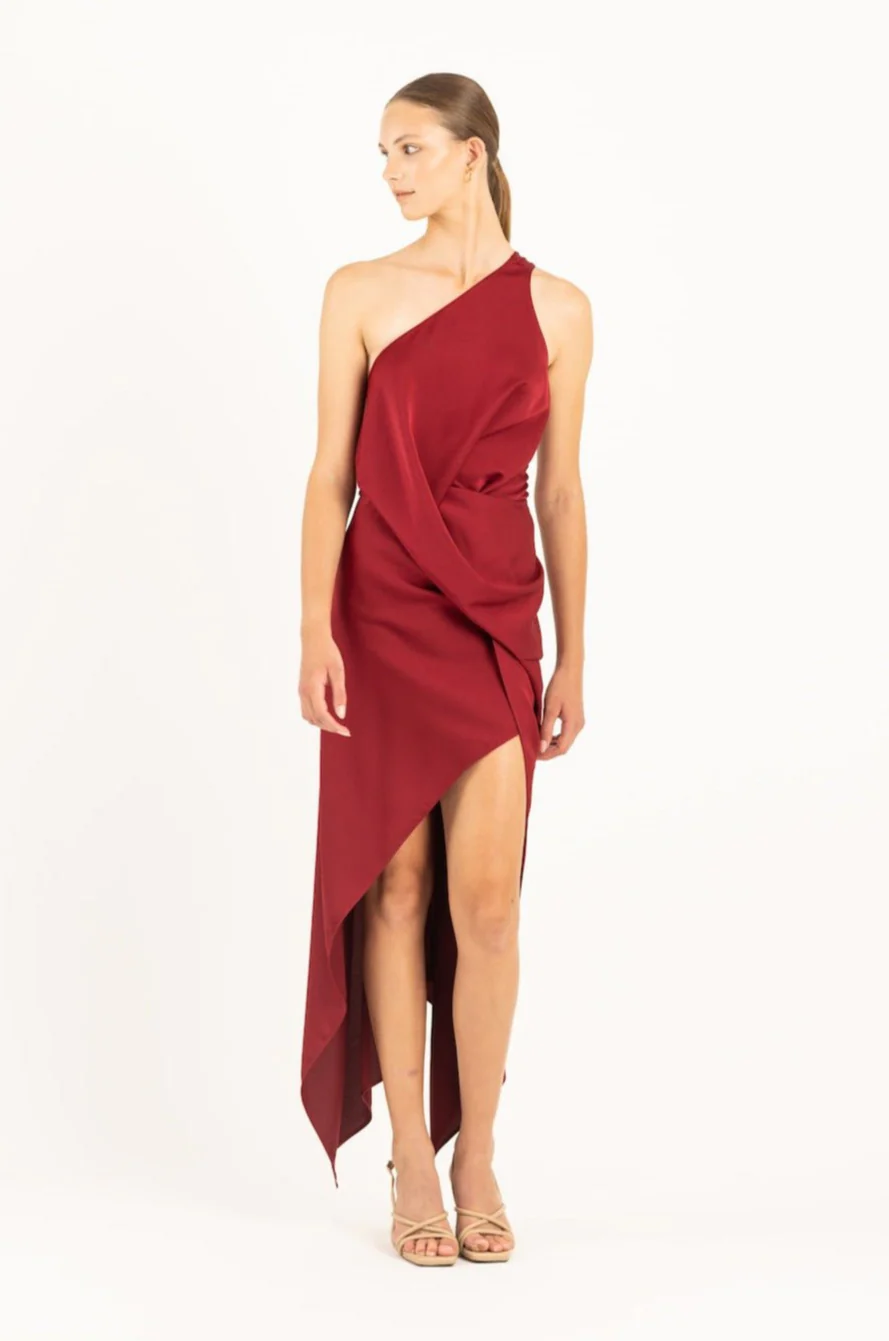 PHILLY DRESS IN BLACK CHERRY - Image 2