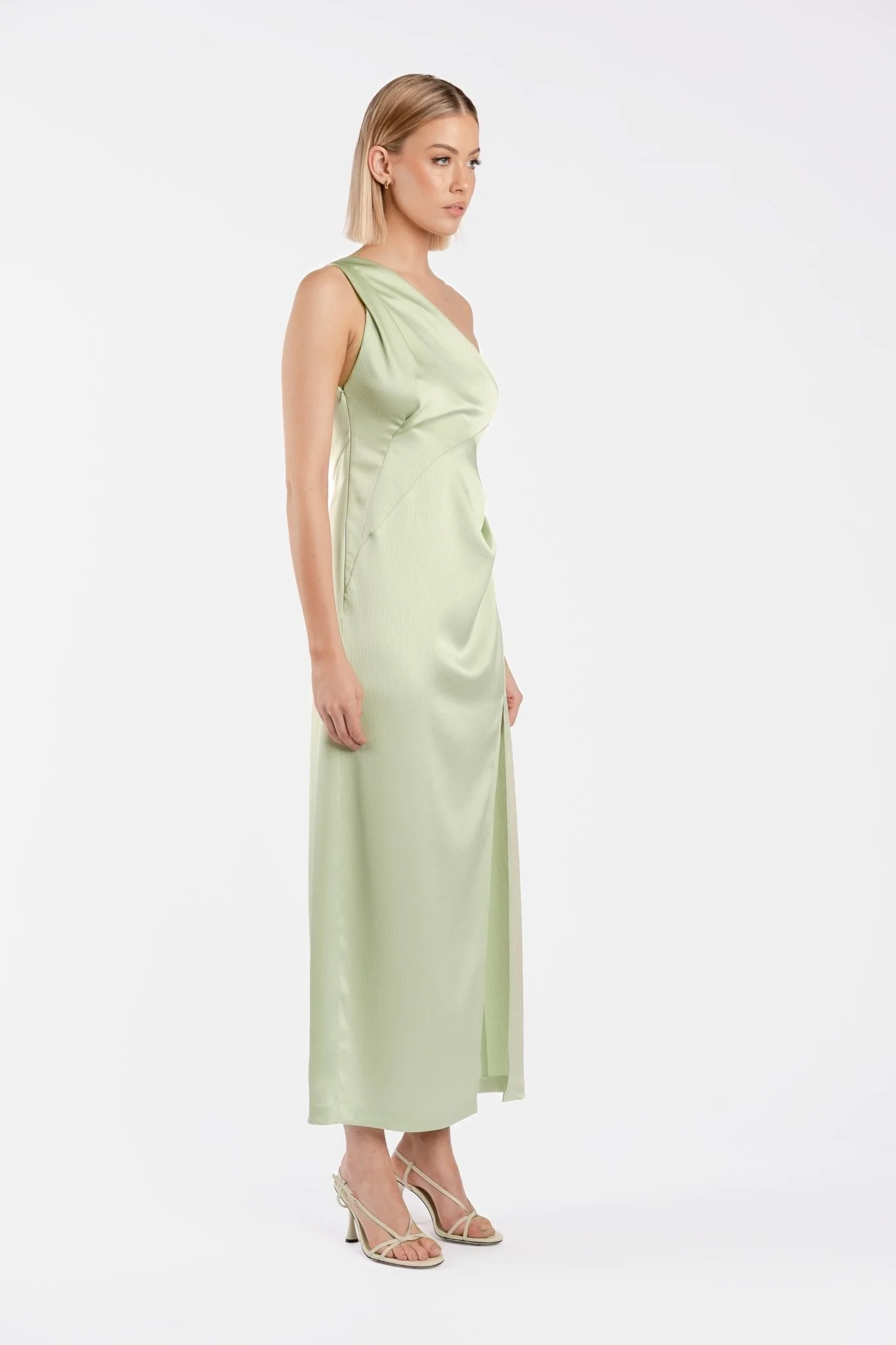 PLISSADO DRESS IN HONEYDEW - Image 5