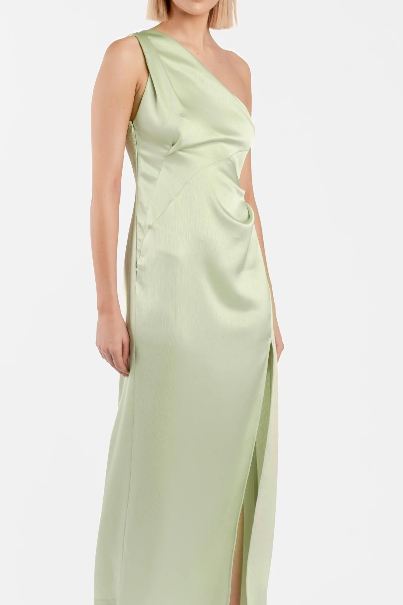 PLISSADO DRESS IN HONEYDEW - Image 7