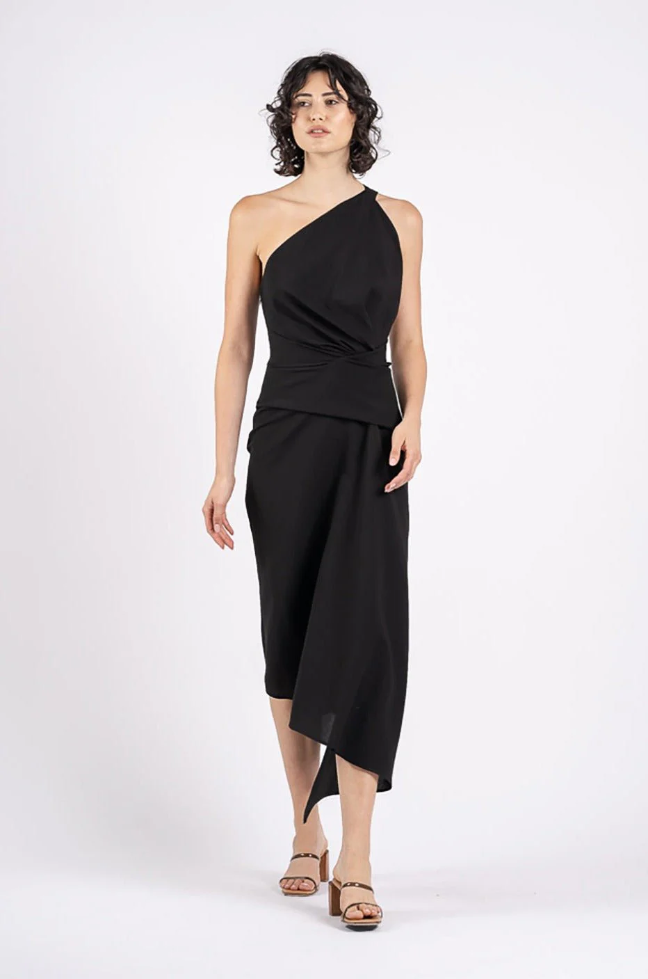 TEMPTATION DRESS IN BLACK TEXTURE - Image 6