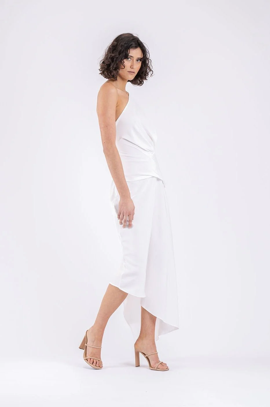 TEMPTATION DRESS IN RUNWAY WHITE MATTE - Image 3