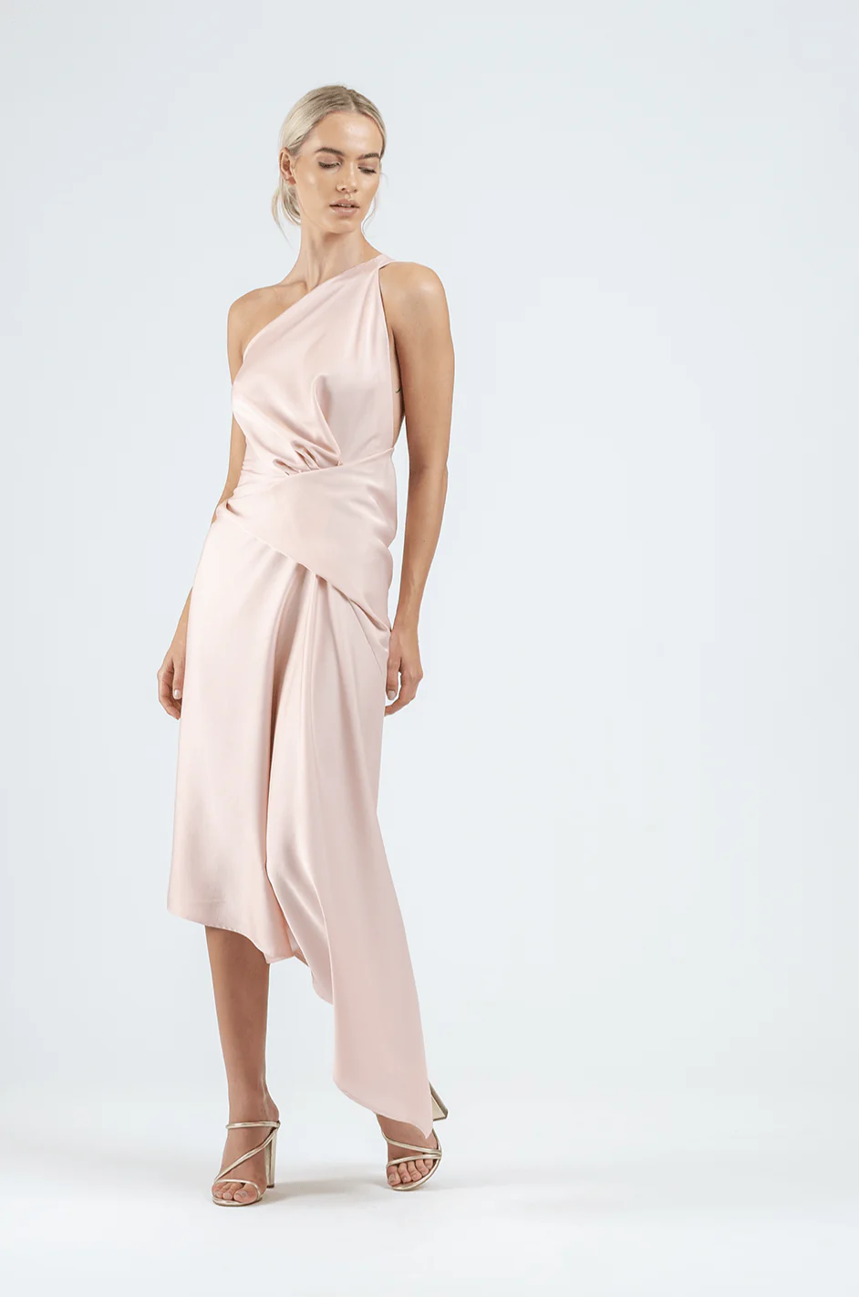 TEMPTATION DRESS IN SLEEK BLUSH - Image 3