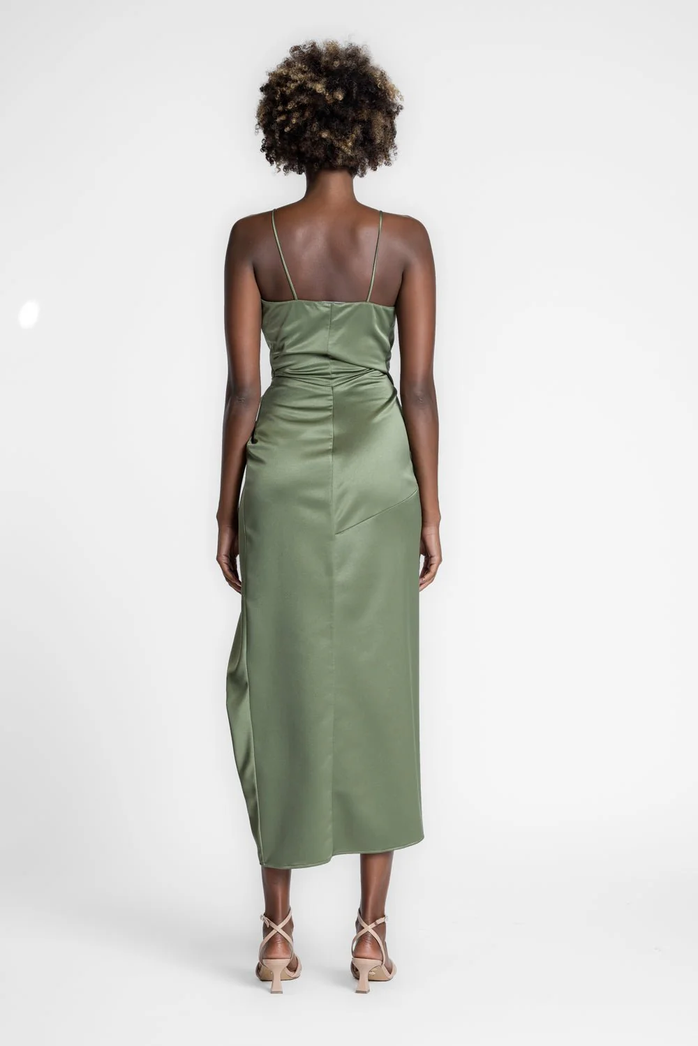 THE STATUS DRESS IN MAPLE SATIN - Image 3