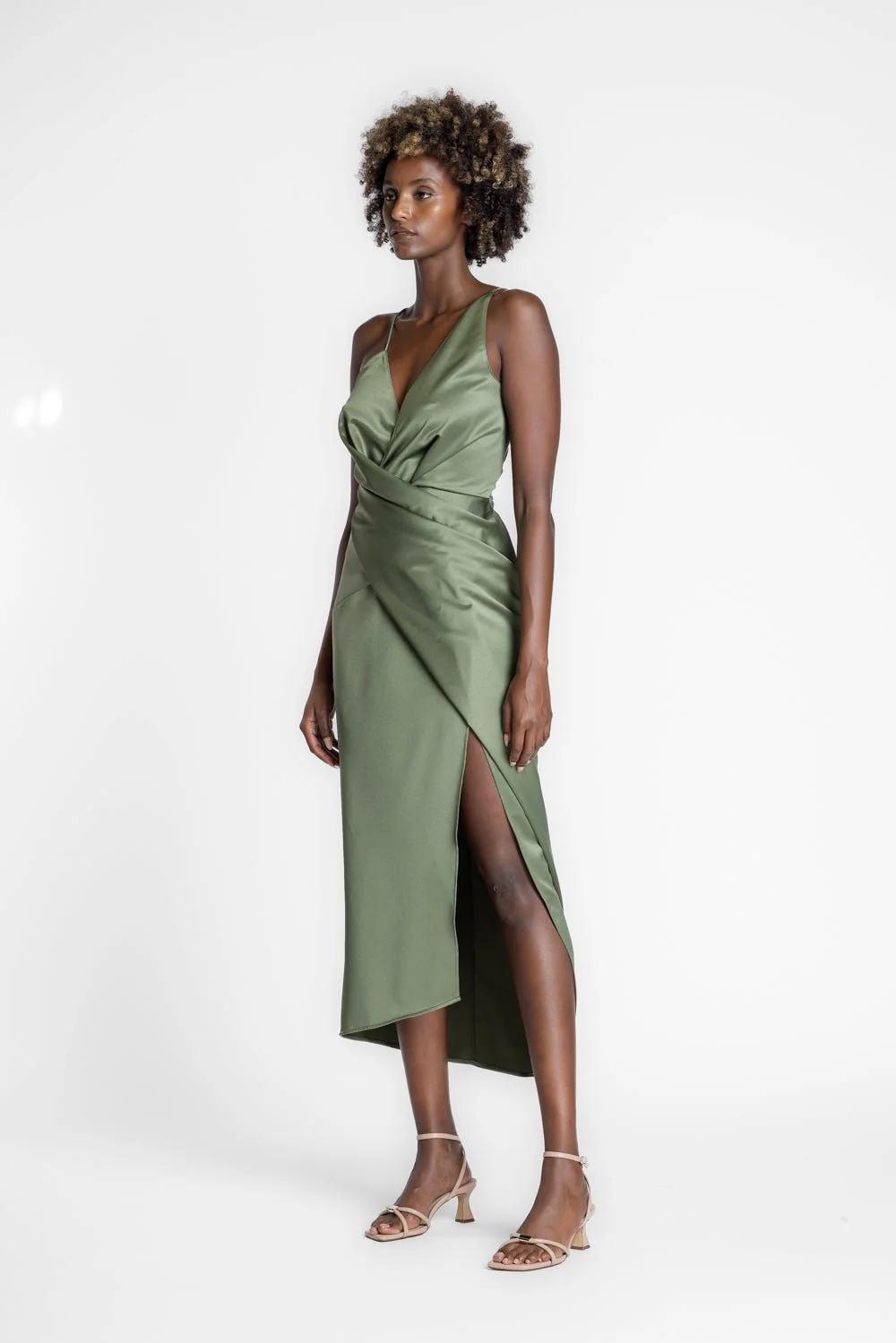 THE STATUS DRESS IN MAPLE SATIN - Image 5