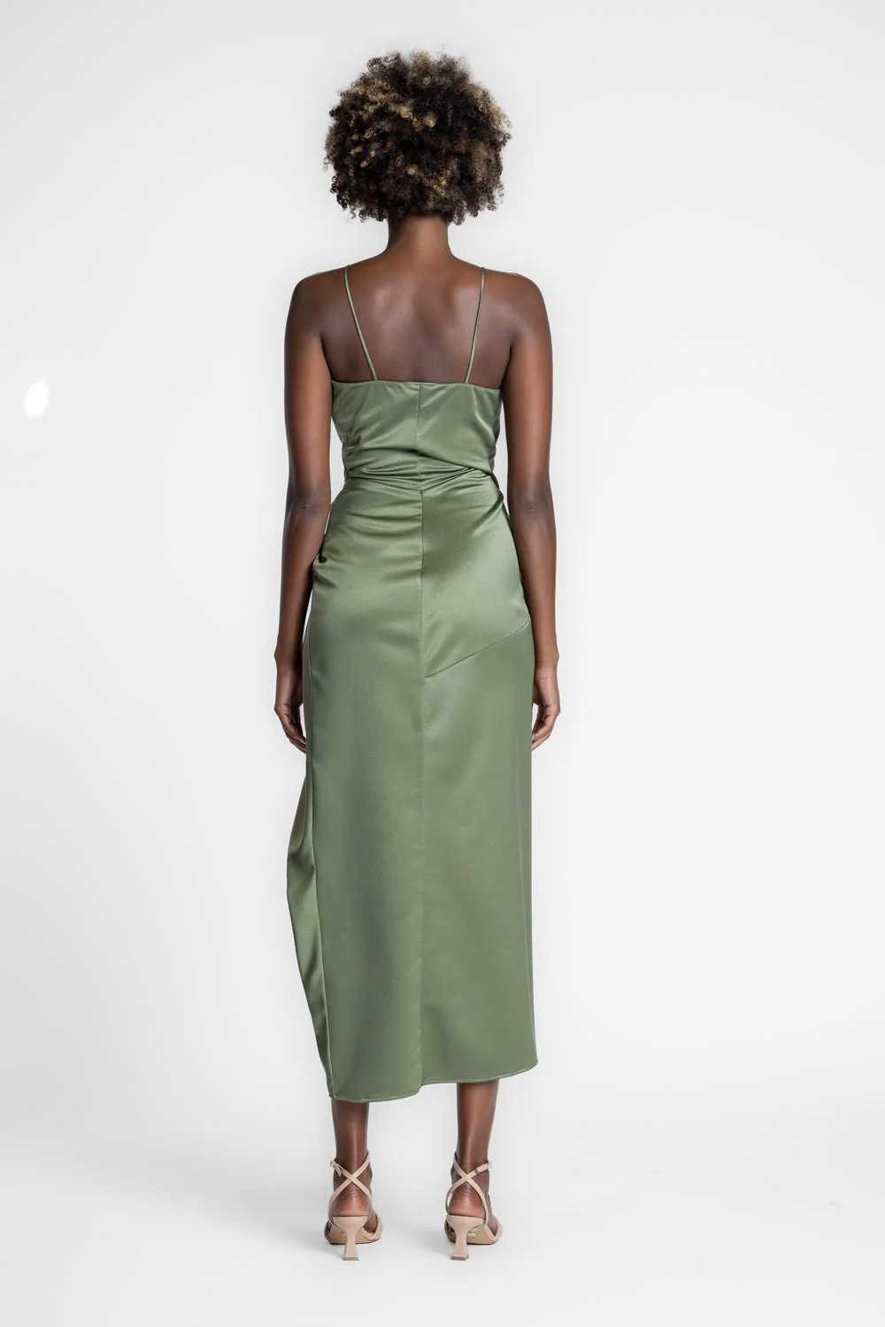 THE STATUS DRESS - MAPLE SATIN - Image 3