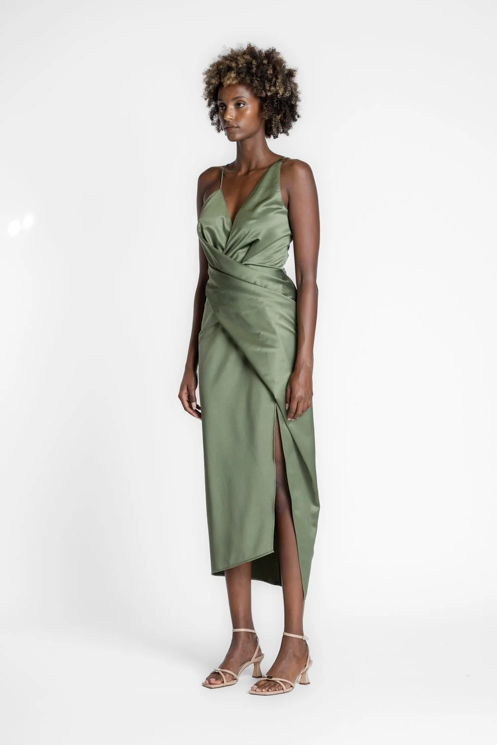 THE STATUS DRESS - MAPLE SATIN - Image 4