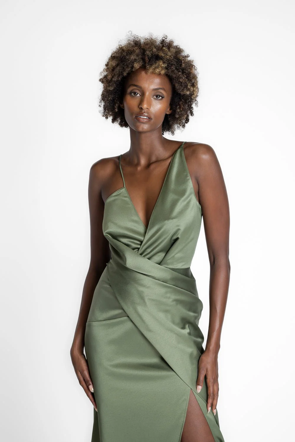 THE STATUS DRESS - MAPLE SATIN - Image 6