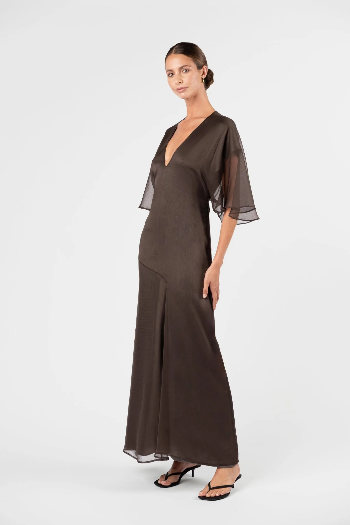 DANIELLA DRESS - TRUFFLE - Image 3
