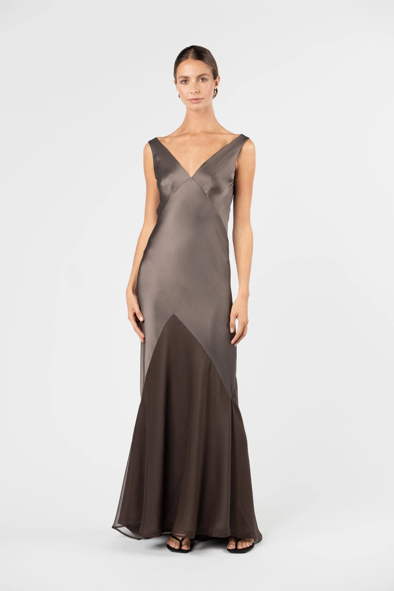 VICTORIA GOWN - TRUFFLE