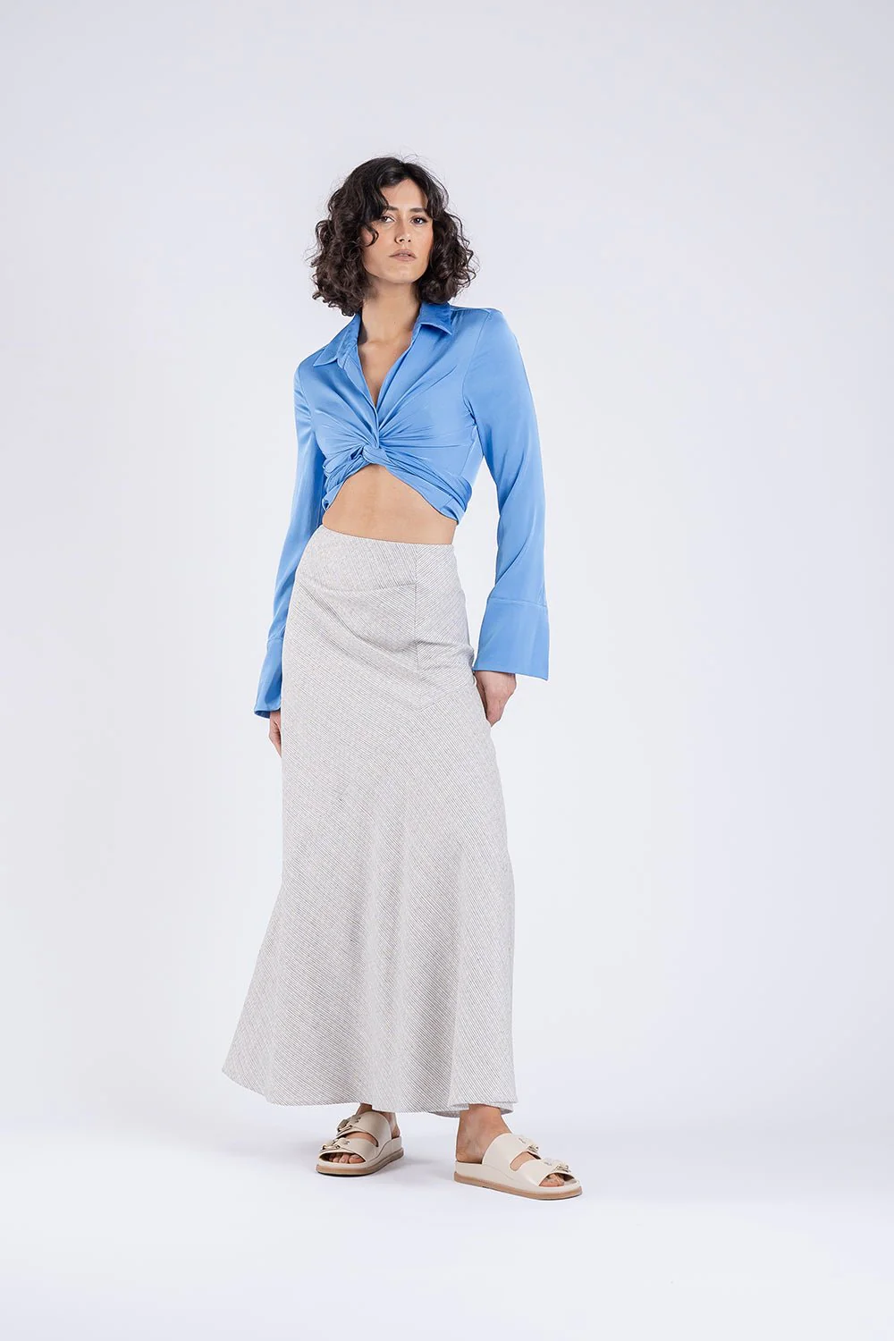 ZION SKIRT IN NATURAL - Image 4