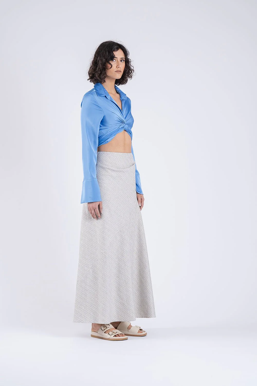 ZION SKIRT IN NATURAL - Image 6
